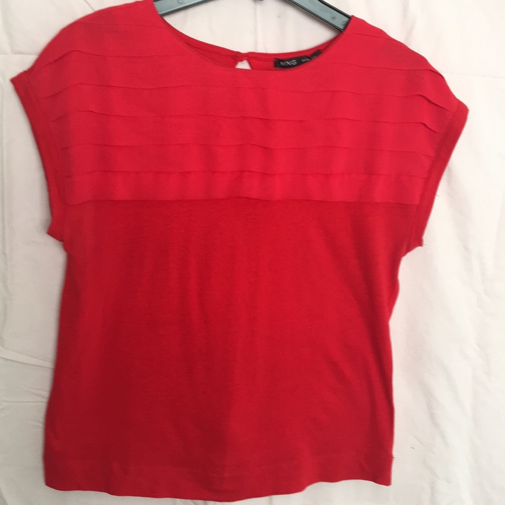 Short Sleeve Knit/Silk Top